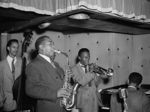 Charlie Parker, Tommy Potter, Miles Davis, Duke Jordan, Max Roach - Gottlieb Collection, Library of Congress CC0