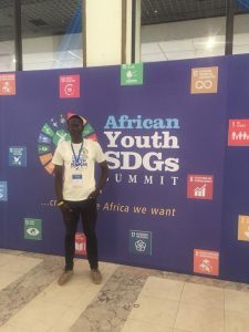 Damilare Oyedele at the African Youth SDGs Summit