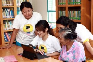 Photo of participants in the Tech Age Girls Project