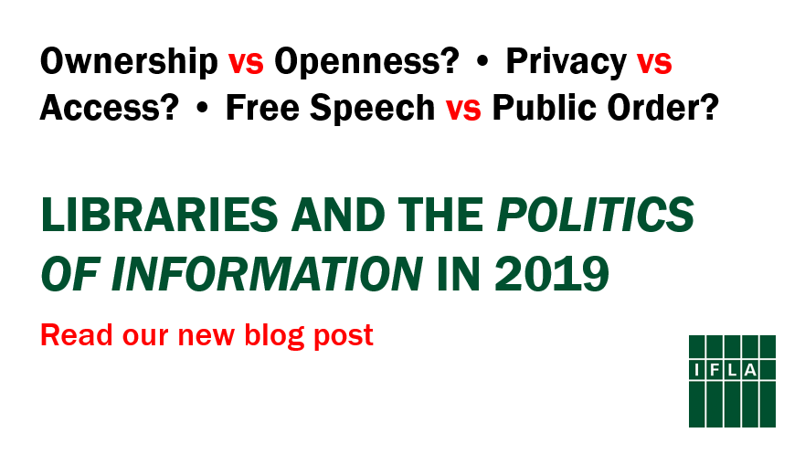 Libraries and the politics of information in 2019
