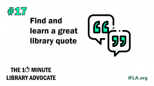 Image: Find and learn a great library quote