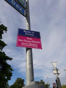 Alternative street sign for Mary Florence WIlson