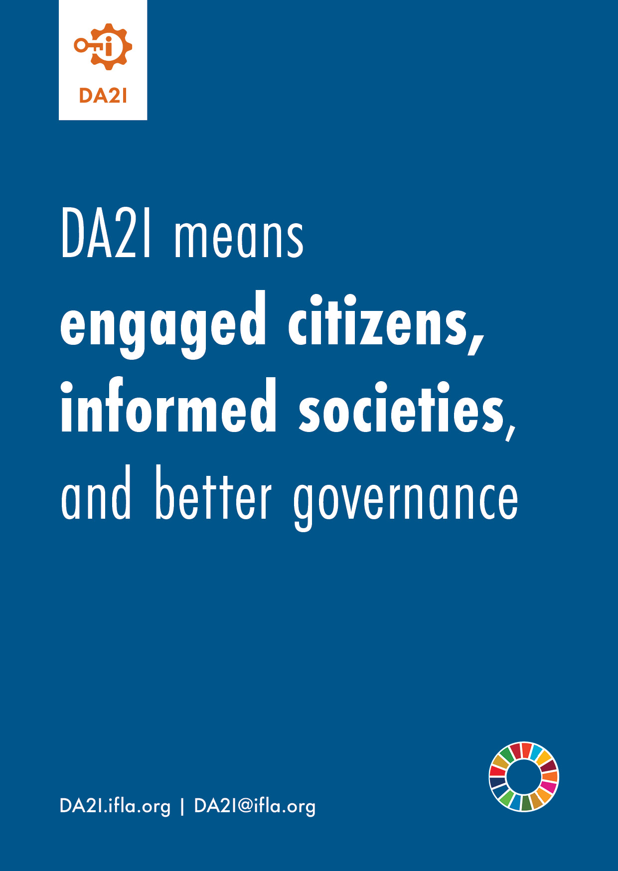 DA2I means engaged citizens, informed societies, and better governance 