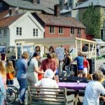 Archival photo of Bakklandet neighborhood, 1981